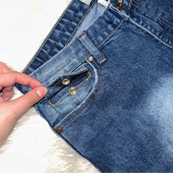 Apollo Jeans | Vintage Y2K Bratz Bootcut Faded Medium Dark Wash Denim Jeans - Picture 4 of 11